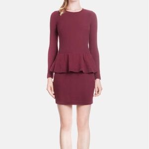 Sandro Raja Burgundy dress